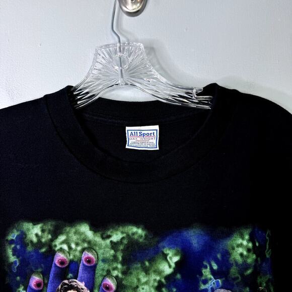 Vtg 90s The Doors Jim Morrison Single Stitch Mystical Hand Graphic T-Shirt Sz XL - Picture 3 of 12